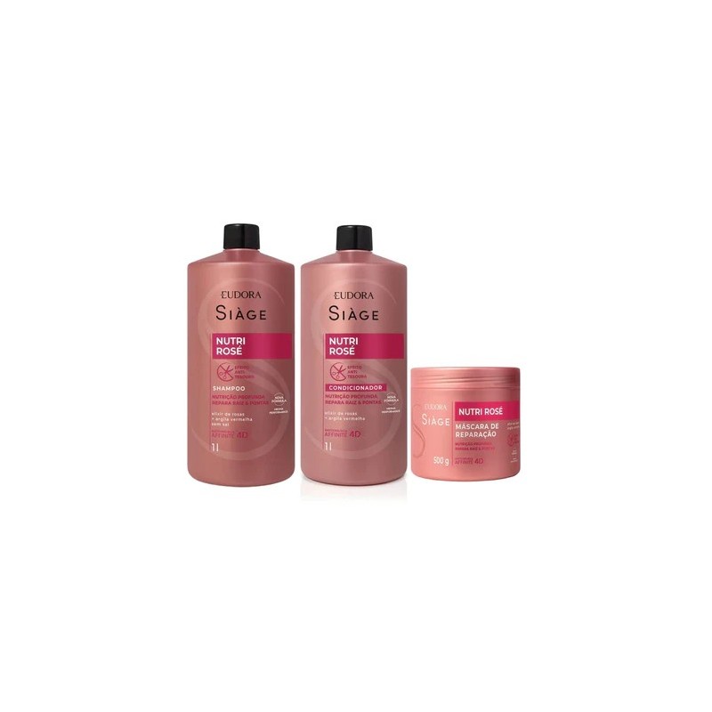 Siàge Nutri Rosé Siàge Kit 3 - Eudora 
 Beautecombeleza.com