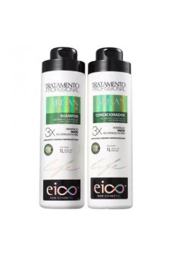 Argan Oil 3X Hydration Softness Recovery Oiliness Control Treatment 2x1L - Eico Beautecombeleza.com