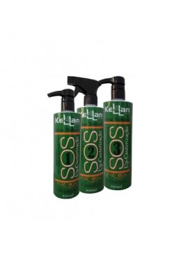 Kellan SOS Restaurador Kit 3x500ml - Kellan Beautecombeleza.com