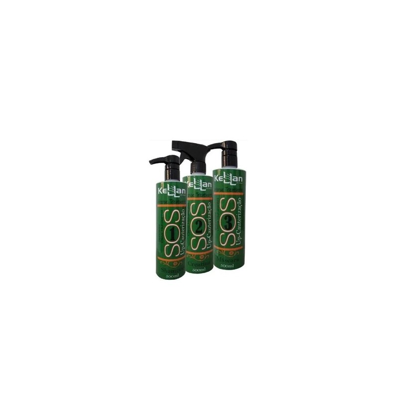 SOS Restorer Hair Replenisher Fiber Nourishing Treatment Kit 3x500ml - Kellan Beautecombeleza.com SOS Restorer Hair Replenisher Fiber Nourishing Treatment Kit 3x500ml - Kellan Beautecombeleza.com