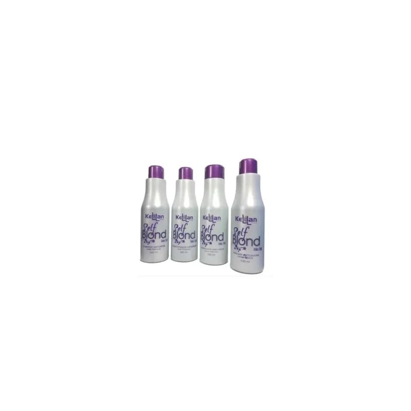 Matizador Self Blond Completo Mix Oil  Platinado  Kit 4x500ml - Kellan Beautecombeleza.com