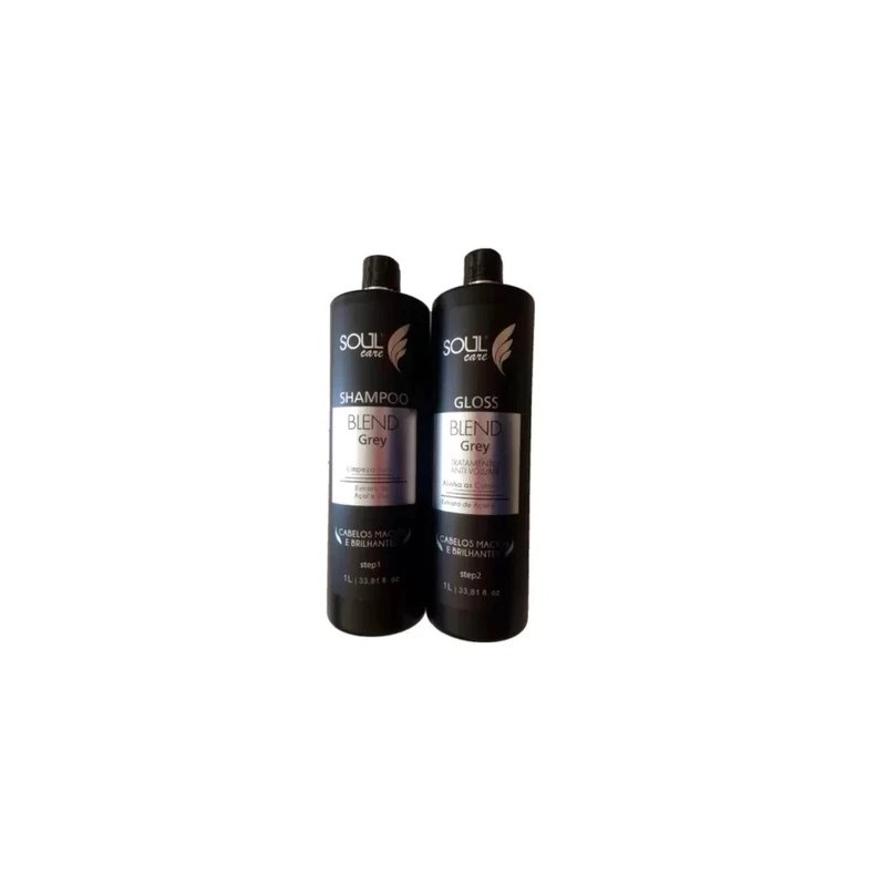 Lissage Brésilien Gloss Blend Grey Kit 2x1L - Soul Care Beautecombeleza.com Lissage Brésilien Gloss Blend Grey Kit 2x1L - Soul Care Beautecombeleza.com