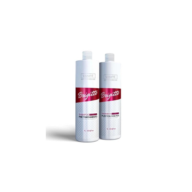 Escova Progressiva Brigitte Kit 2x1L - Vanité Beautecombeleza.com