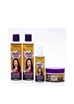 Muito + Liso Very Smooth Dry Hair Recovery Treatment Kit 4 Itens - My Phios Beautecombeleza.com