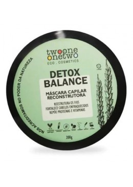 Máscara Capilar Reconstrutora Detox Balance 200g - Twoone Onetwo Beautecombeleza.com