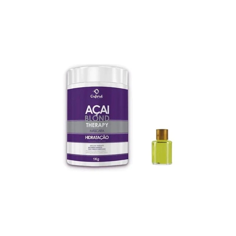 Açaí Blond Therapy  Máscara Matizadora Kit 2 - Oxford Beautecombeleza.com