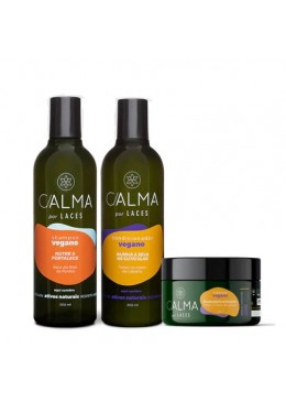 Pour Cheveux Secs Nourrissants et Fortifiants Vegan  Kit 3 - C/alma  Beautecombeleza.com