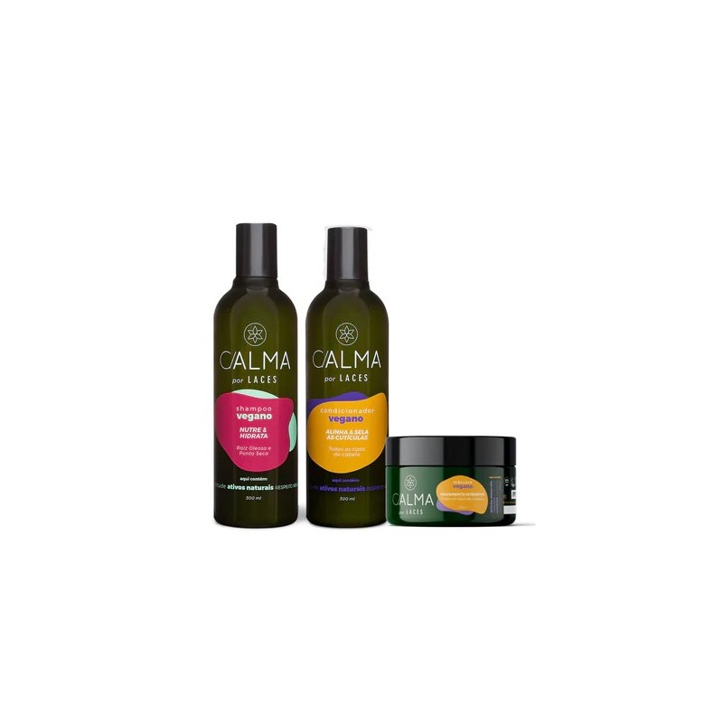 Por Laces Nutritivo e Hidratante Kit 3 - C/ALMA 
Beautecombeleza.com