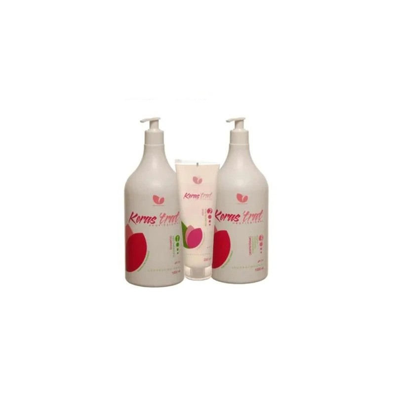 Keras'Trat Cauterização Escova Cristal S.O.S Kit 3 Itens - Manga Rosa Beautecombeleza.com Keras'Trat Cauterização Escova Cristal S.O.S Kit 3 Itens - Manga Rosa Beautecombeleza.com