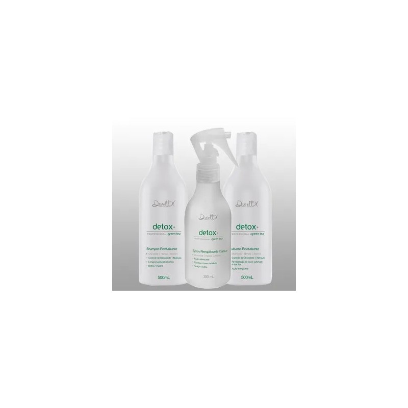 Detox Cabelos Saudáveis Kit 3 Itens - Dwell'x Beautecombeleza.com Detox Cabelos Saudáveis Kit 3 Itens - Dwell'x Beautecombeleza.com