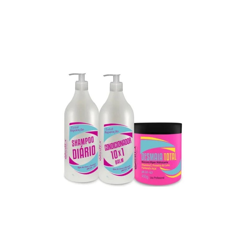 Réparation Totale Diário + Desmaia Totale Kit 3 Itens - Dwell'x Beautecombeleza.com Réparation Totale Diário + Desmaia Totale Kit 3 Itens - Dwell'x Beautecombeleza.com