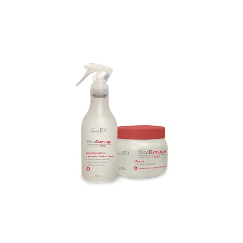 Stop Damage Reconstrução SOS Kit 2 Itens - Dwell'x Beautecombeleza.com Stop Damage Reconstrução SOS Kit 2 Itens - Dwell'x Beautecombeleza.com