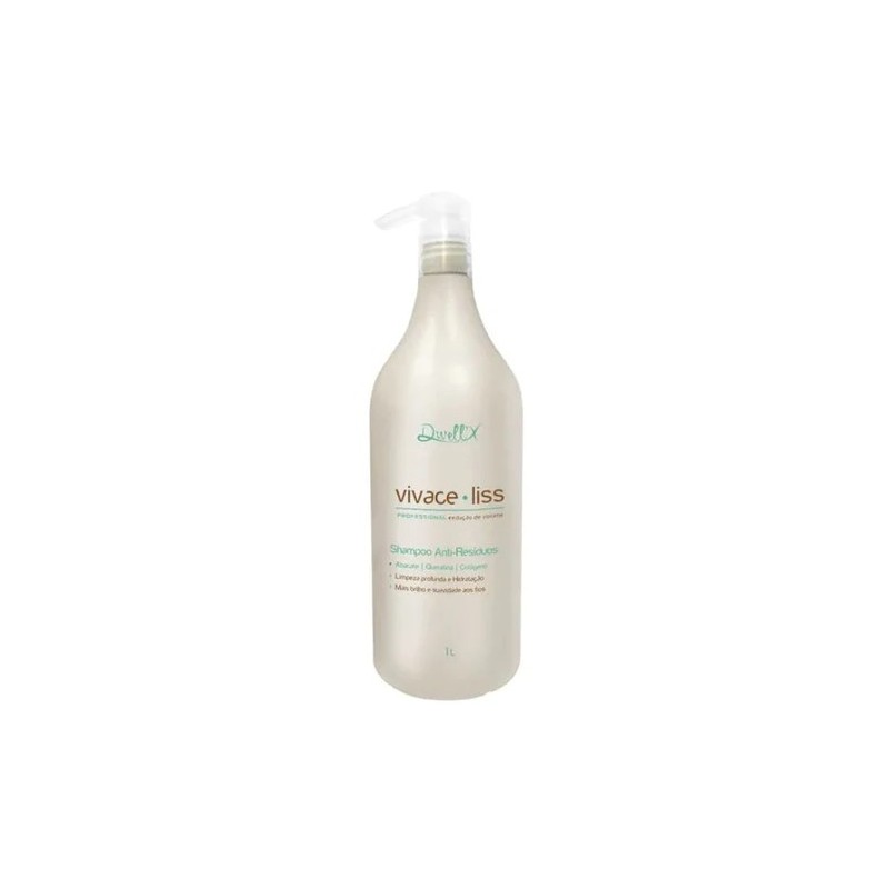 Vivace Liss Shampoo Anti Resíduos  1L - Dwell'x Beautecombeleza.com