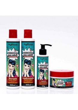 My Phios Renova Meu Cabelo Home Care Kit 4 - My Phios Beautecombeleza.com