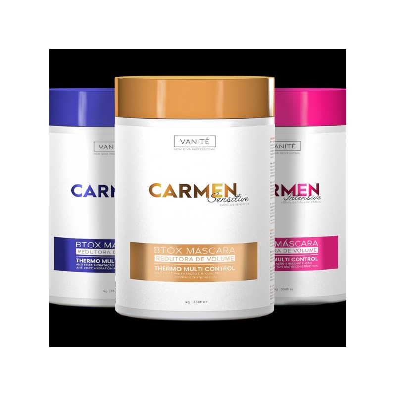 Btx Carmen Sensitive + Platinum + Intensive  Kit 3X1 kg - Vanité 
 Beautecombeleza.com