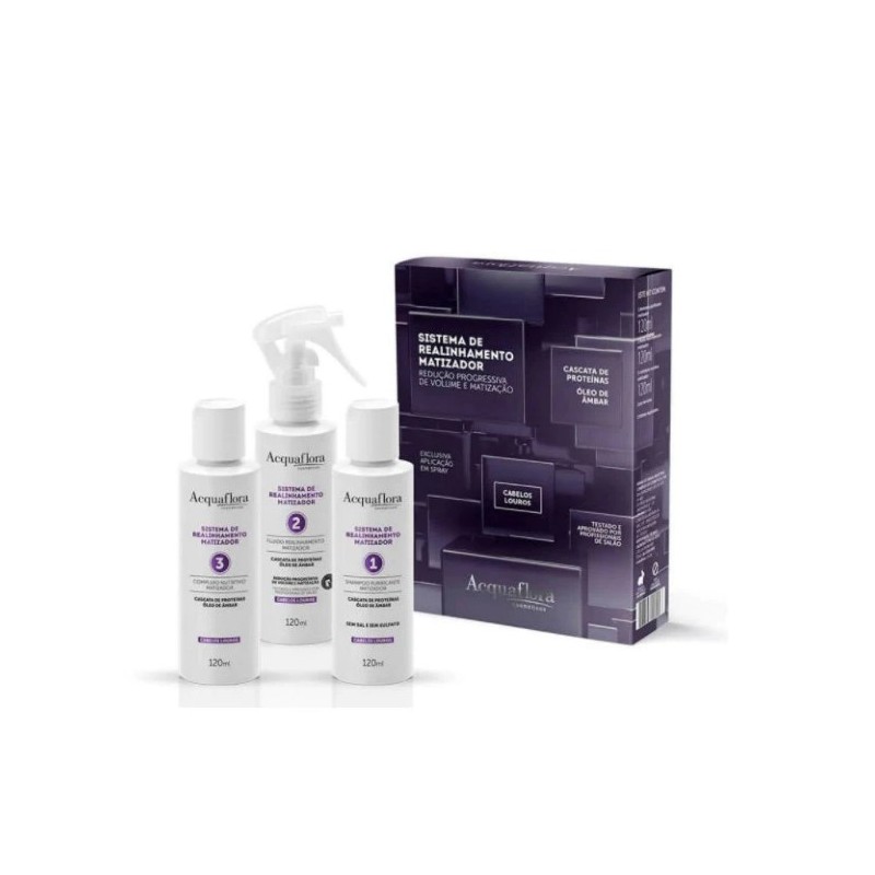 Blond Tinting Realigning System Complexe Kit 3x120ml - Acquaflora Beautecombeleza.com