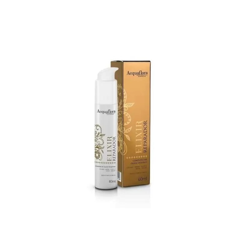 Elixir Óleo Reparador e Protetor Térmico 60ml - Acquaflora Beautecombeleza.com Elixir Óleo Reparador e Protetor Térmico 60ml - Acquaflora Beautecombeleza.com