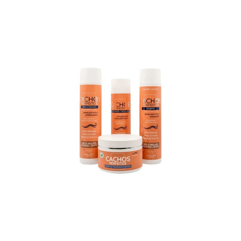 Linha Cachos Perfeitos Completo Kit 4 - Soller Beautecombeleza.com