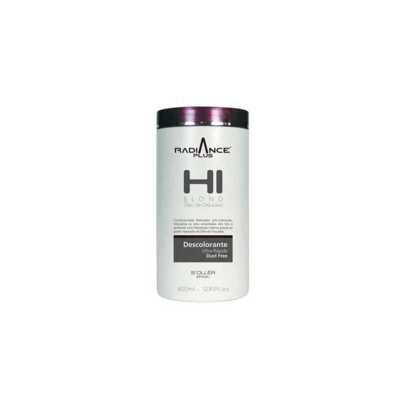 Dust Free Radiance Plus Hi Blond Orchid Oil Fast Bleaching Powder 500ml - Soller Beautecombeleza.com