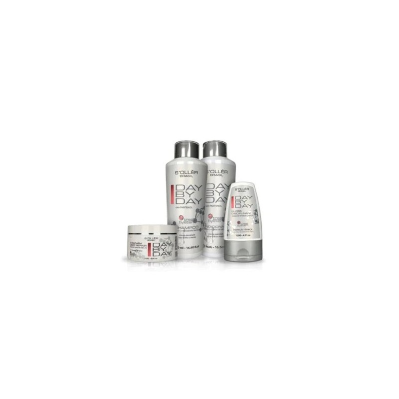 System Dy by Day Maintenance Chemically Treated Hair DBD White 4 Prod. - Soller Beautecombeleza.com
