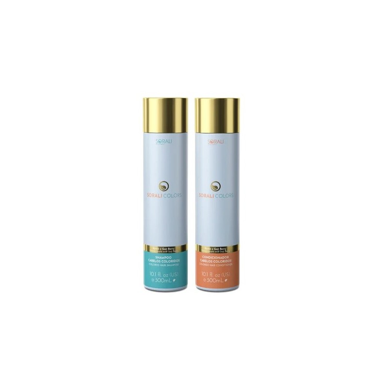 Sorali Colors Shampoo e Condicionador Kit 2x300ml - Sorali Beautecombeleza.com Sorali Colors Shampoo e Condicionador Kit 2x300ml - Sorali Beautecombeleza.com
