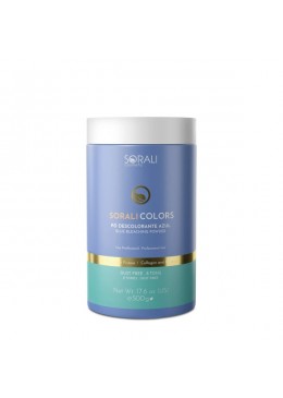 Pó Descolorante Sorali Colors Azul 500g - Sorali Beautecombeleza.com