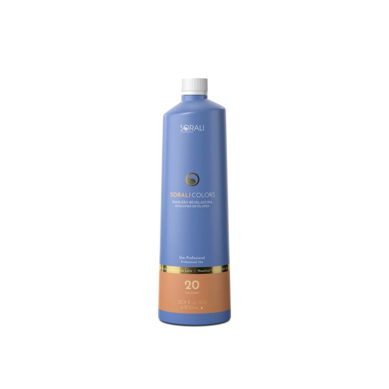 Emulsão Reveladora (20 Vol)  Sorali Colors 900ml - Sorali Beautecombeleza.com