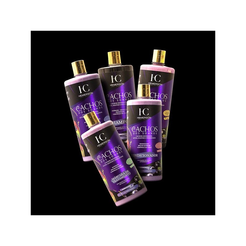 Boucles de Rêves Kit 5x 1L  - Hemerson dos Cachos 
 Beautecombeleza.com