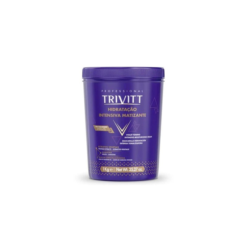 Blondes Trivitt Moisturizing Violet Tinting Mask 1Kg - Itallian Hair Tech Beautecombeleza.com