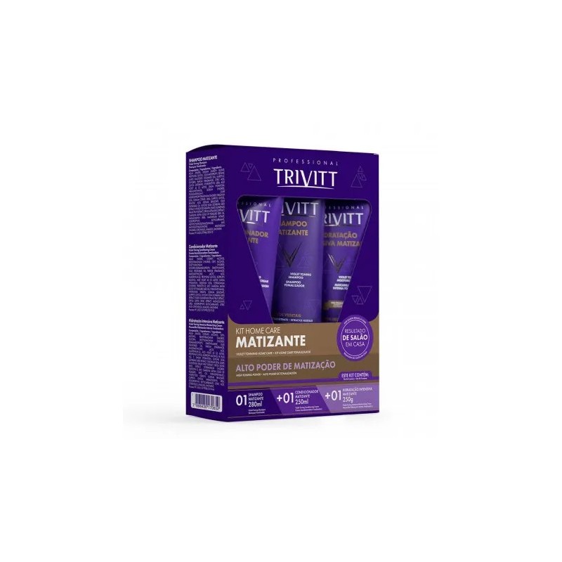 Hair Home Care Trivitt Blonde Toning Tint Hydration 3 Prod. - Itallian Hair Tech Beautecombeleza.com