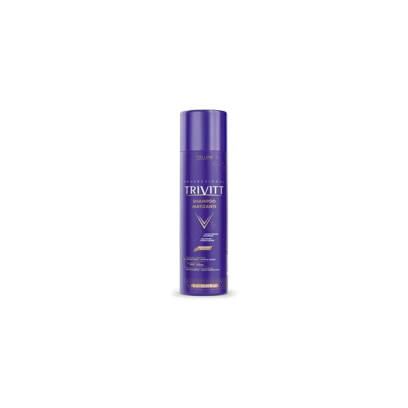 Keratin Trivitt Color Violet Blonde Toning Shampoo 1L - Itallian Hair Tech Beautecombeleza.com