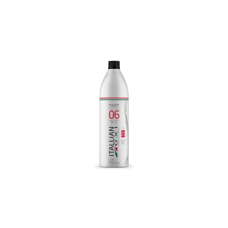 Descolorante  OXI 06 Vol. Emulsão Oxidante Estabilizada  1L - Itallian Hair Tech Beautecombeleza.com