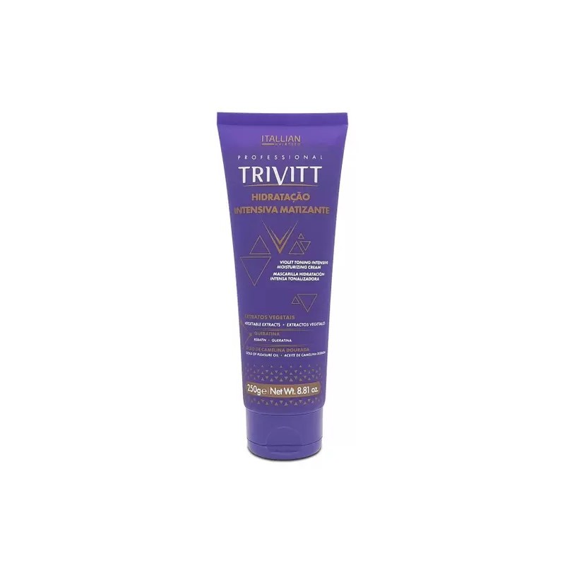 Trivitt Hidratação Intensiva Matizante 250g- Itallian Hair Tech Beautecombeleza.com