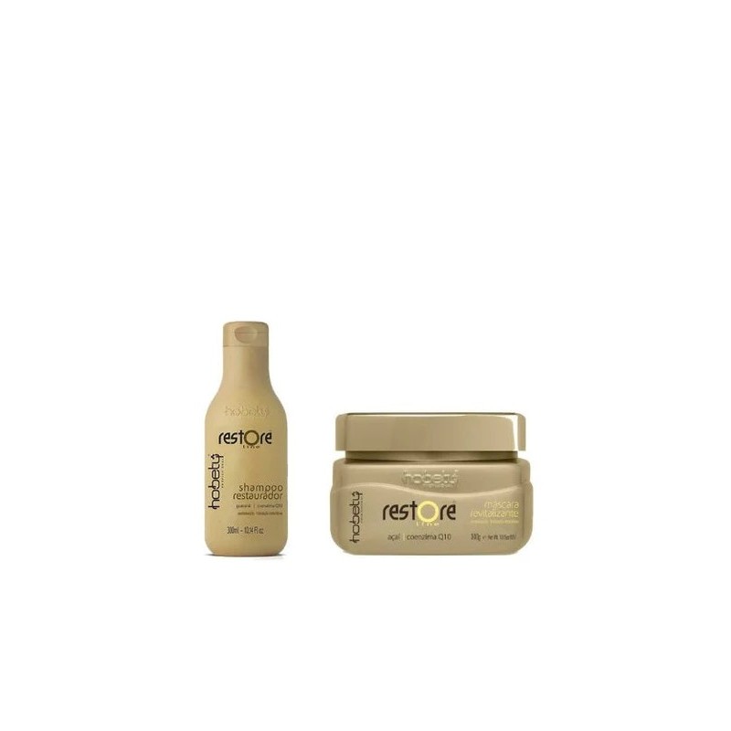 Restore Home Care Reconstruction Moisturizing Hair Treatment Kit 2x300ml - Hobety Restore Home Care Reconstruction Moisturizing Hair Treatment Kit 2x300ml - Hobety