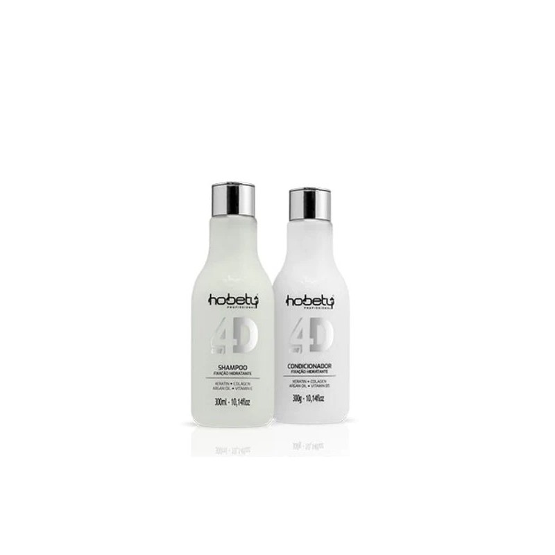 4D Line Fixação Hidratante Home Care Kit 2x300ml - Hobety Beautecombeleza.com