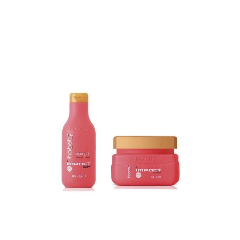 Strawberry Impact Hair Hydration Shine Silkiness Restore Treatment Kit 2x300 - Hobety Beautecombeleza.com