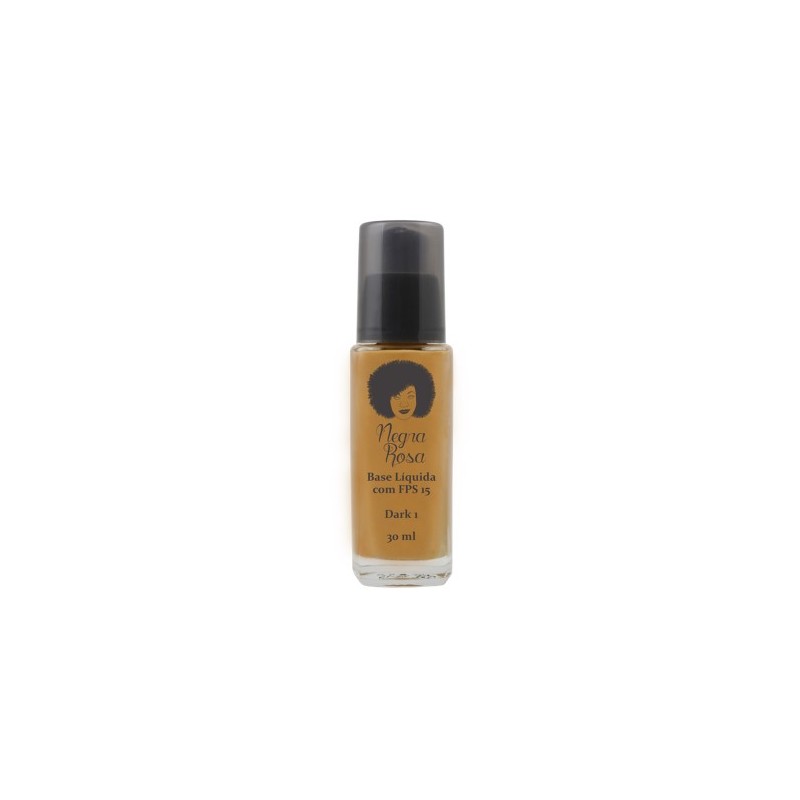 Base Líquida Dark 1 Makeup 30ml - Negra Rosa Beautecombeleza.com Base Líquida Dark 1 Makeup 30ml - Negra Rosa Beautecombeleza.com