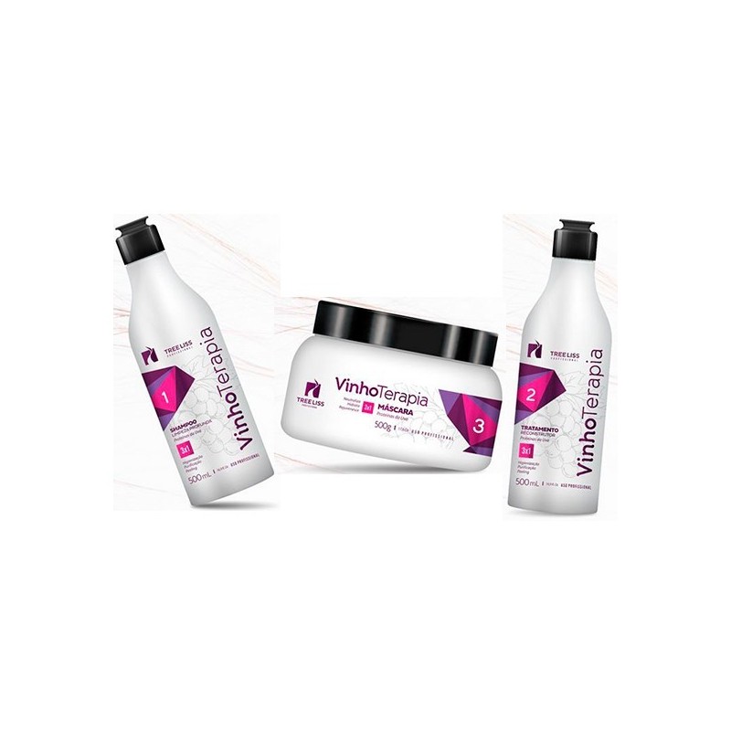 Kit Vin Thérapie Profissional TREE LISS Beautecombeleza Kit Vin Thérapie Profissional TREE LISS Beautecombeleza