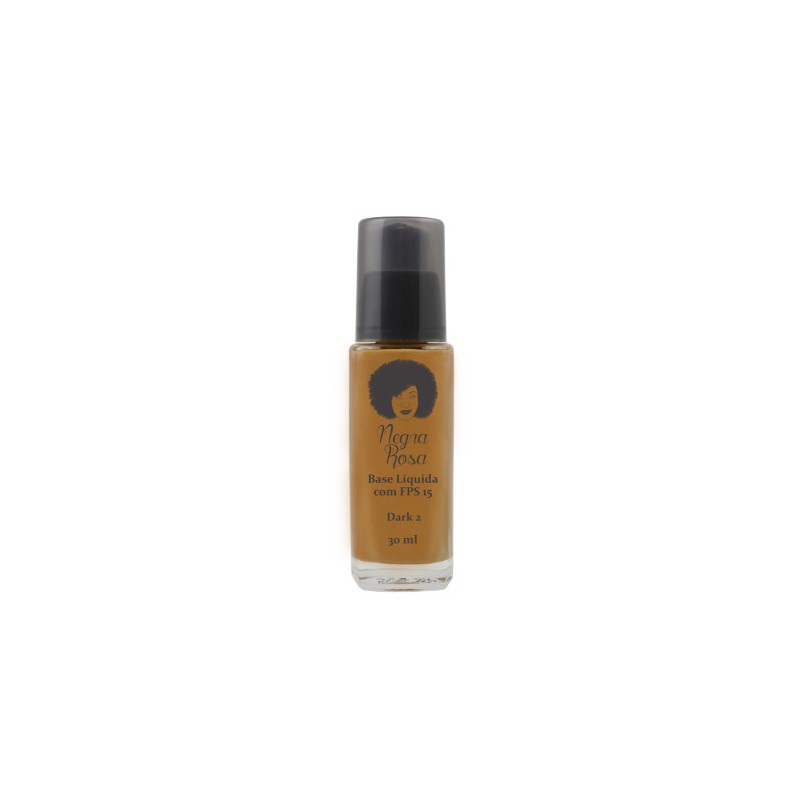 Base Líquida Dark 2 Makeup 30ml - Negra Rosa Beautecombeleza.com Base Líquida Dark 2 Makeup 30ml - Negra Rosa Beautecombeleza.com