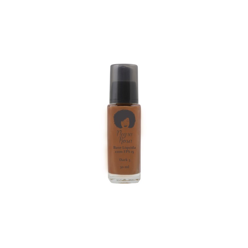 Base Liquide Dark 3 Makeup 30ml - Negra Rosa Beautecombeleza.com Base Liquide Dark 3 Makeup 30ml - Negra Rosa Beautecombeleza.com