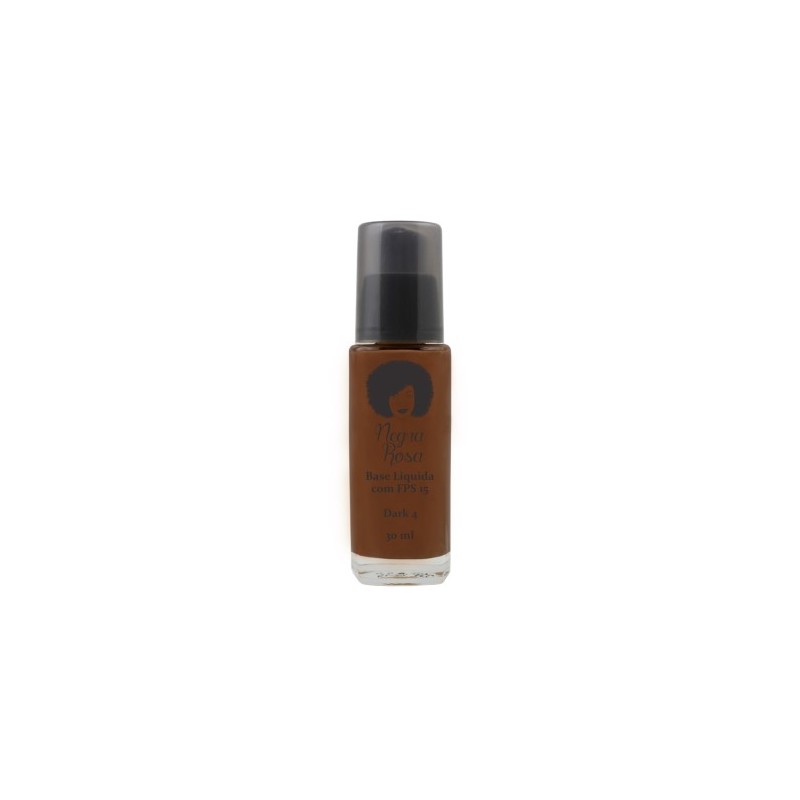 Base Liquide Dark 4 Makeup 30ml - Negra Rosa Beautecombeleza.com Base Liquide Dark 4 Makeup 30ml - Negra Rosa Beautecombeleza.com