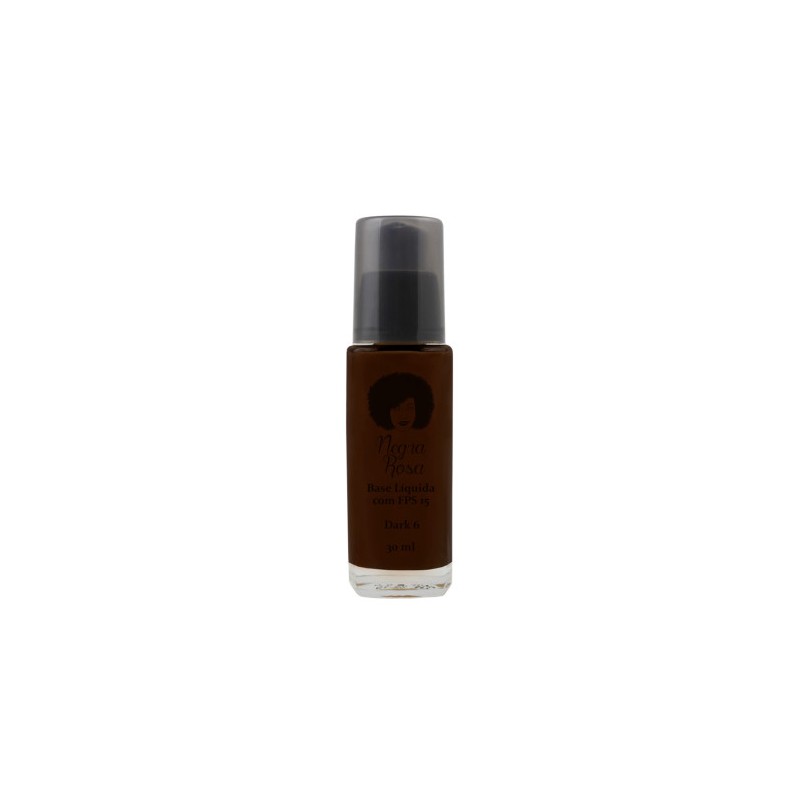 Base Líquida Dark 6 Makeup 30ml - Negra Rosa Beautecombeleza.com Base Líquida Dark 6 Makeup 30ml - Negra Rosa Beautecombeleza.com