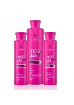 Mais Liss Progressive Hair Straightening  Kit 3 - Korban 
 Beautecombeleza.com