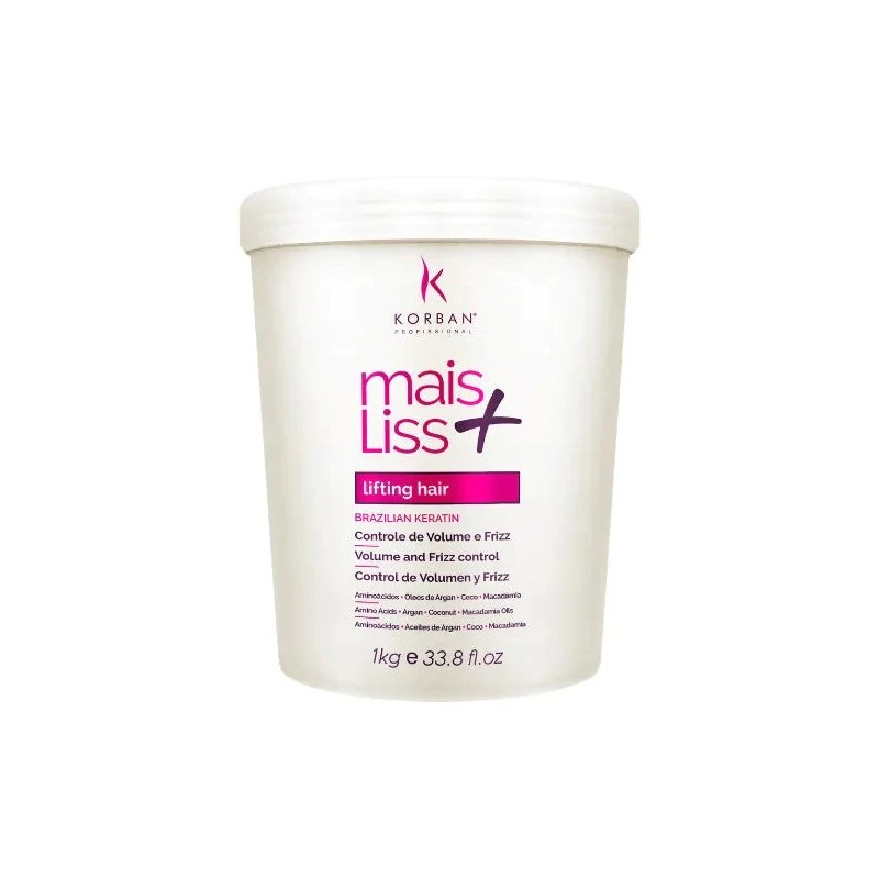 Mais Liss Réducteur de Kératine Brésilienne Ligting Hair 1Kg - Korban
Beautecombeleza.com Mais Liss Réducteur de Kératine Brésilienne Ligting Hair 1Kg - Korban
Beautecombeleza.com