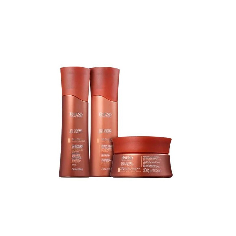 Amend Cobre Effect Realce da Cor Kit 3 Prod. - Amend Beautecombeleza.com Amend Cobre Effect Realce da Cor Kit 3 Prod. - Amend Beautecombeleza.com