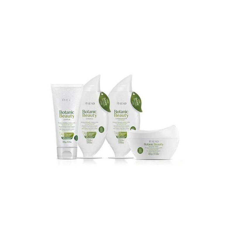 Botanic Beauty Moringa Jasmine Extract Treatment Dry Hair Kit 4 Prod. - Amend Beautecombeleza.com