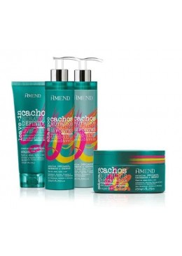 Cachos Boucles Profondément Nourries Hydratées et Fortes Kit 4x250 - Amend Beautecombeleza.com
