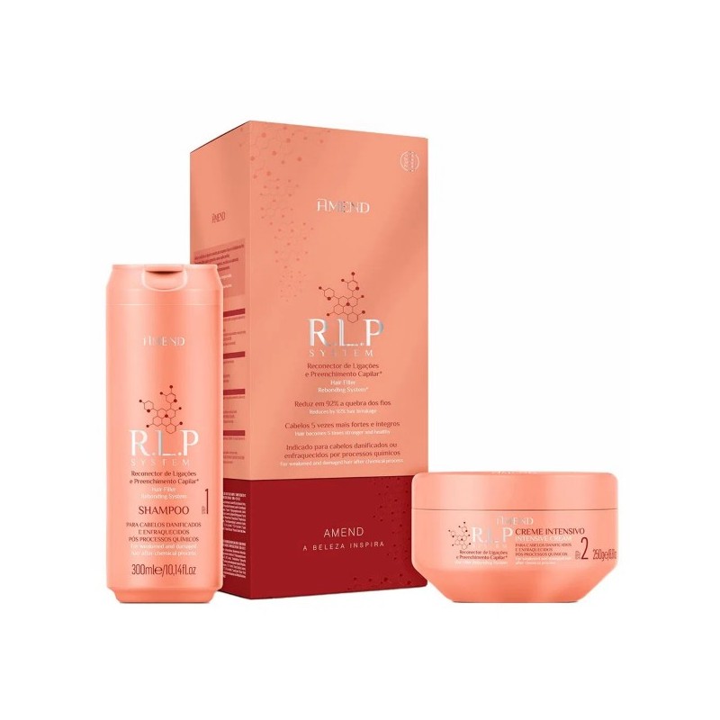 Filler Rebonding System RLP Damaged Weak Hair Treatment Kit 2 Prod. - Amend Beautecombeleza.com