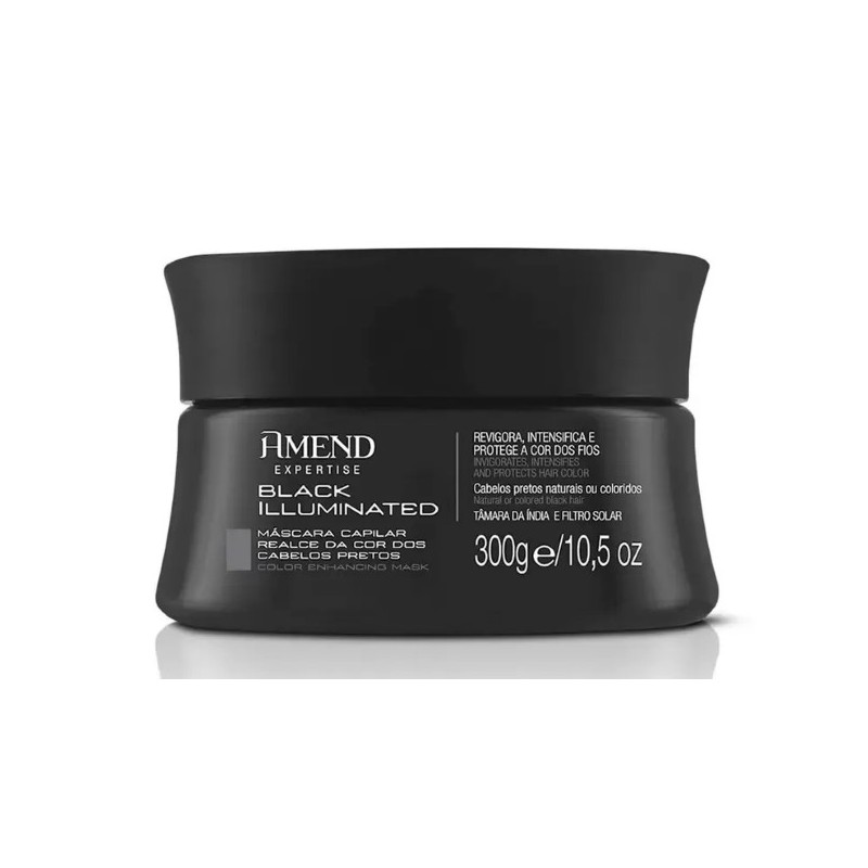 Black Illuminated - Highlight for Black Hair Color - Mask 300g - Amend Beautecombeleza.com