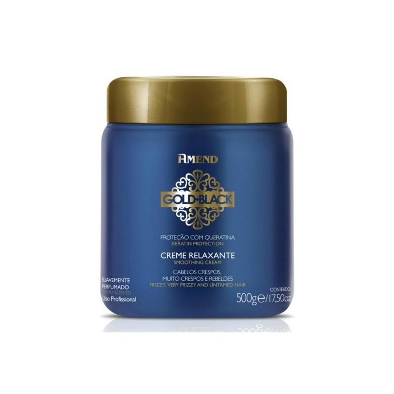 Gold Black Keratin Nutrition Wavy Curly Hair Relaxing Cream 500g - Amend Beautecombeleza.com